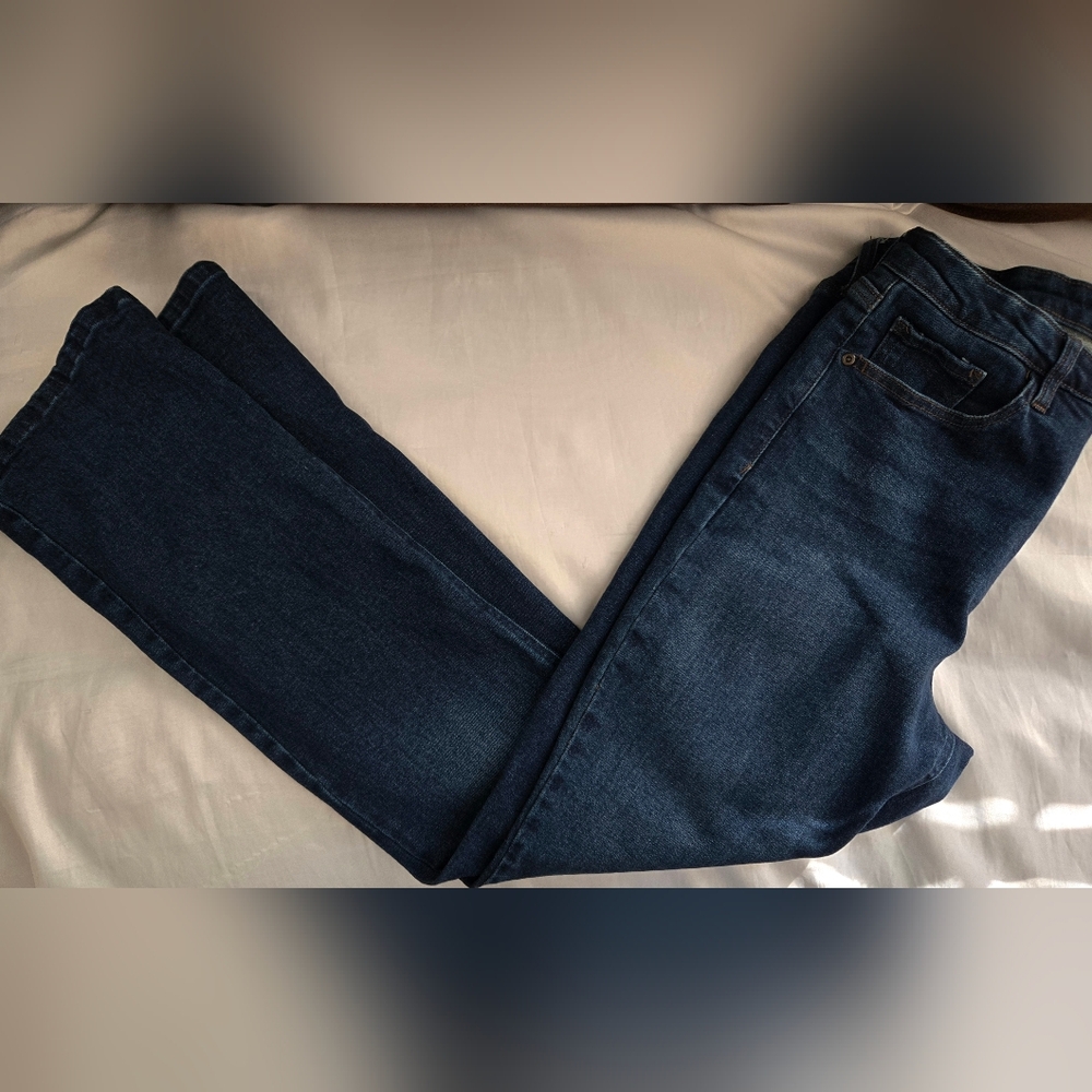 Westbound Jeans Sz 6 Dark Wash High Rise Straight Leg Euc